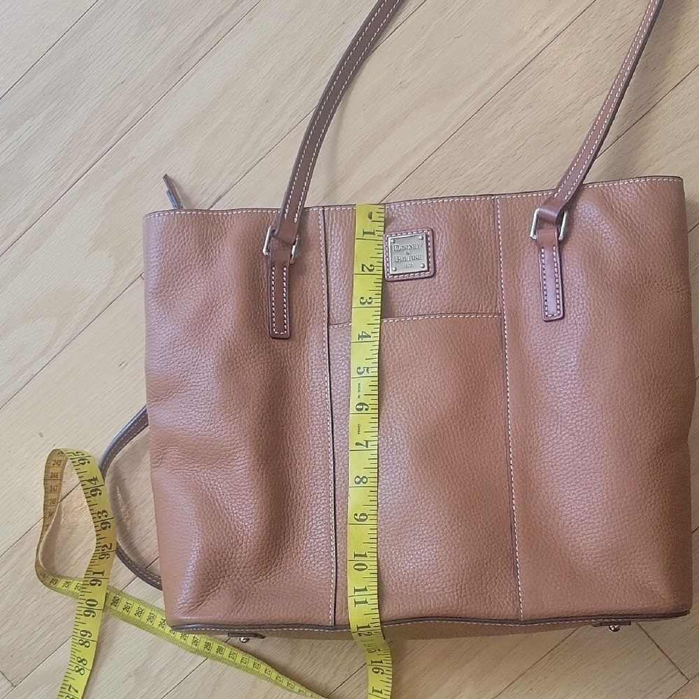 Dooney & Bourke Tan Structured Leather Tote - Picture 6 of 15